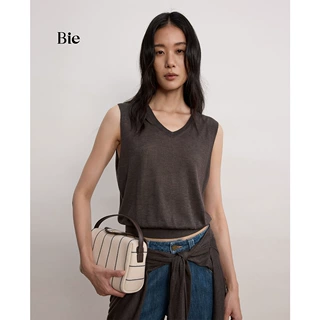 清仓捡漏轻薄呼吸感无袖针织背心外穿女休闲v领宽肩莱赛尔上衣