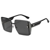 Retro square fashionable sunglasses, glasses, wholesale