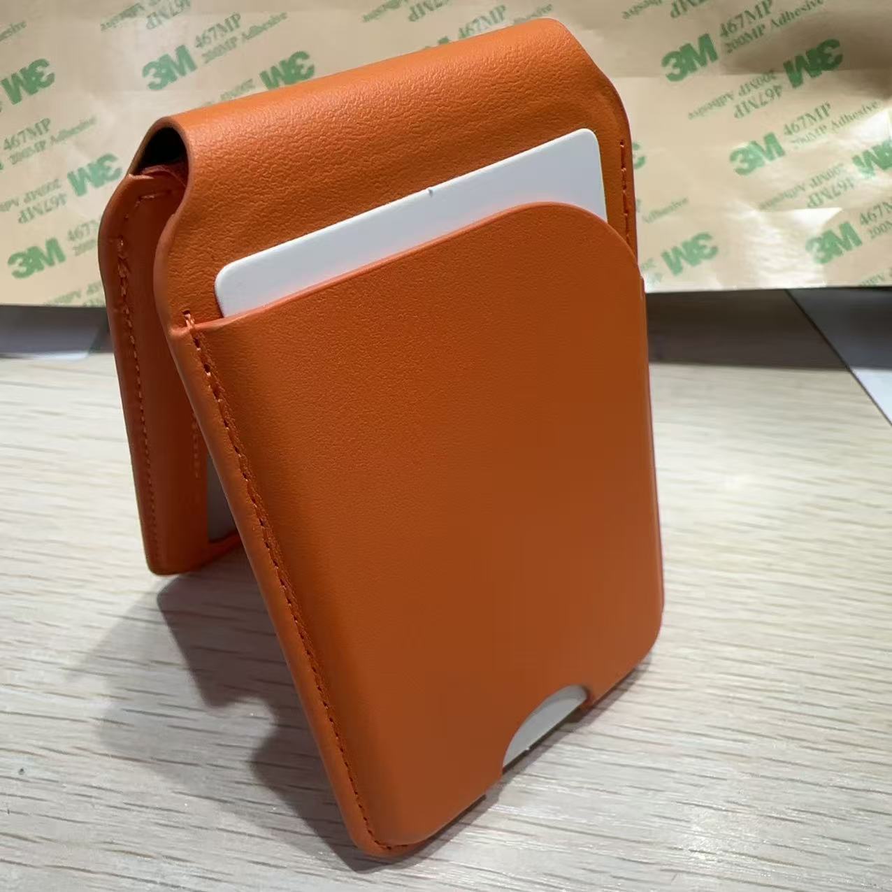 Adecuado para soporte de eje de hardware MagSafe Clip de tarjeta magnética para teléfono móvil de cuero Juego de tarjeta magnética Juego de tarjeta