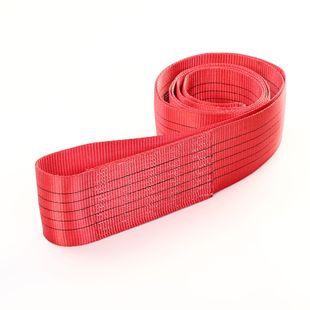 2T5 tons red industrial lifting belt manufacturers wholesale O-shaped flexible lifting belt trailer belt polypropylene flat
