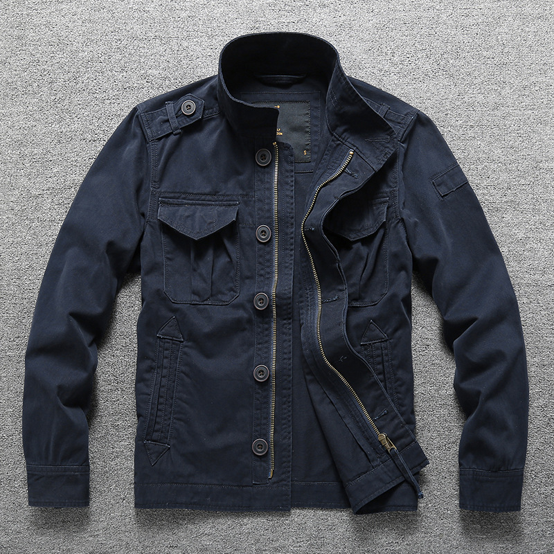 Invierno nuevo estilo chaqueta de mediana edad hombre simple más chaqueta de camuflaje de terciopelo al por mayor chaqueta de hombre casual gruesa cálida otoño