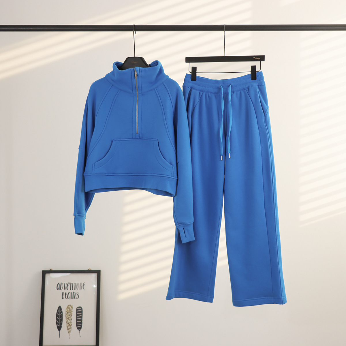 Lulu cuello suelto suéter de pantalones de vestir, cardigan de mujer, chaqueta de abrigo con camisa