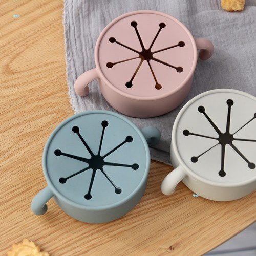 Food Grade Silicone Baby Snack Bowl Snack Storage Bowl Cross-border