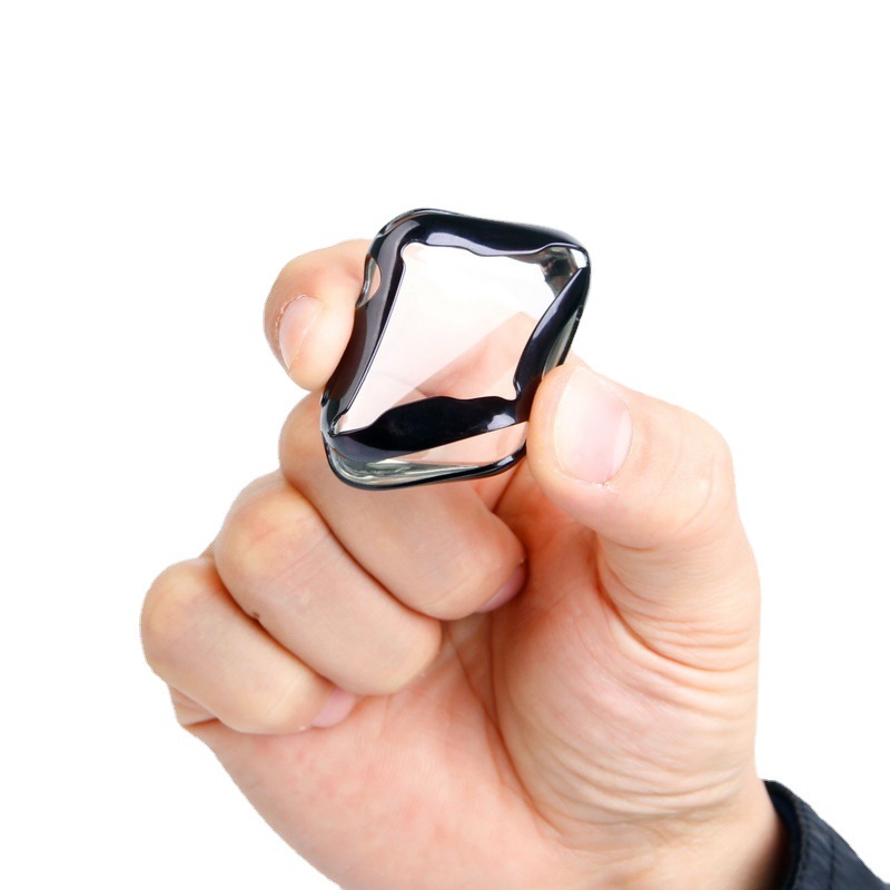 AppleWatch AppleWatch Apple Watch Tpu todo incluido Funda de reloj suave transparente s8 Funda protectora galvanoplastia s10