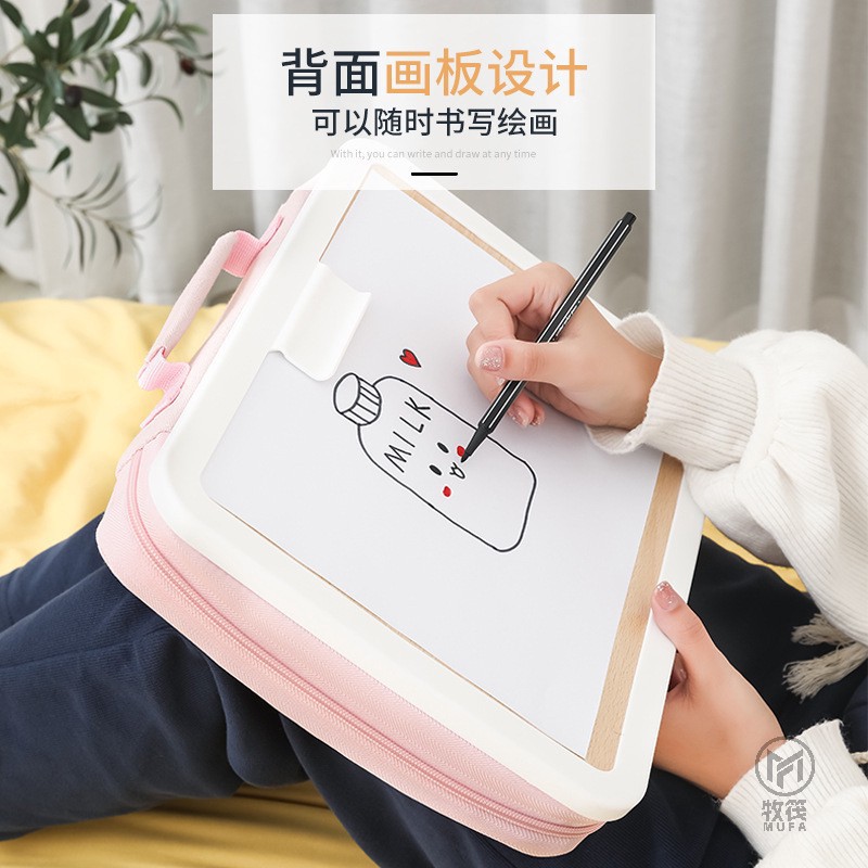 Children's Travel Backpack graffiti board collection sketch drawing board portable shoulder bag portable homework handbag