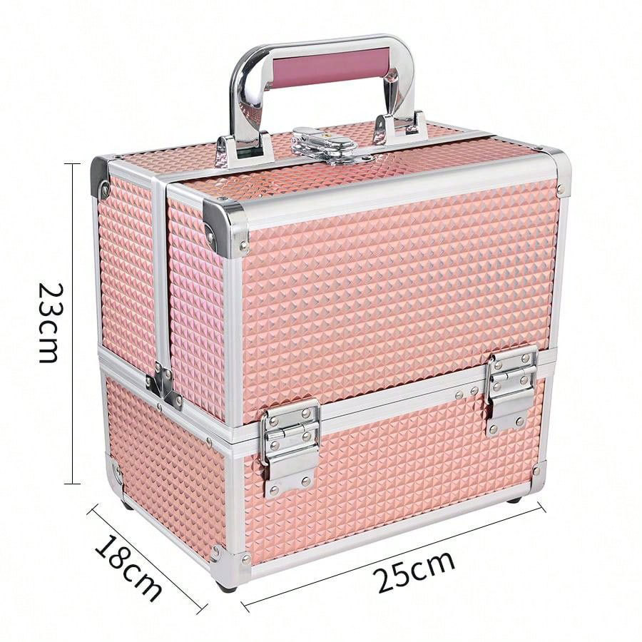 Estuche cosmético portátil de gran capacidad y portátil multicapa gran cubo de agua caja de belleza cosméticos herramientas de tatuaje de uñas almacenamiento