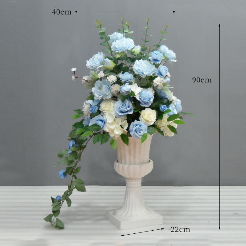 블루 로마 화분 화초 재배