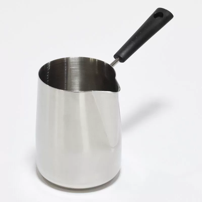 Handle stainless steel, candle, handmade, 350 ml