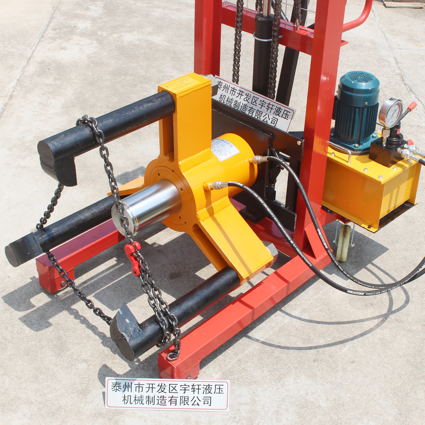 厂家直销150吨升降拉马150T手动升降电机拔轮器150t升降液压拉马