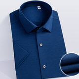 Áo tay ngắn màu xanh navy 008