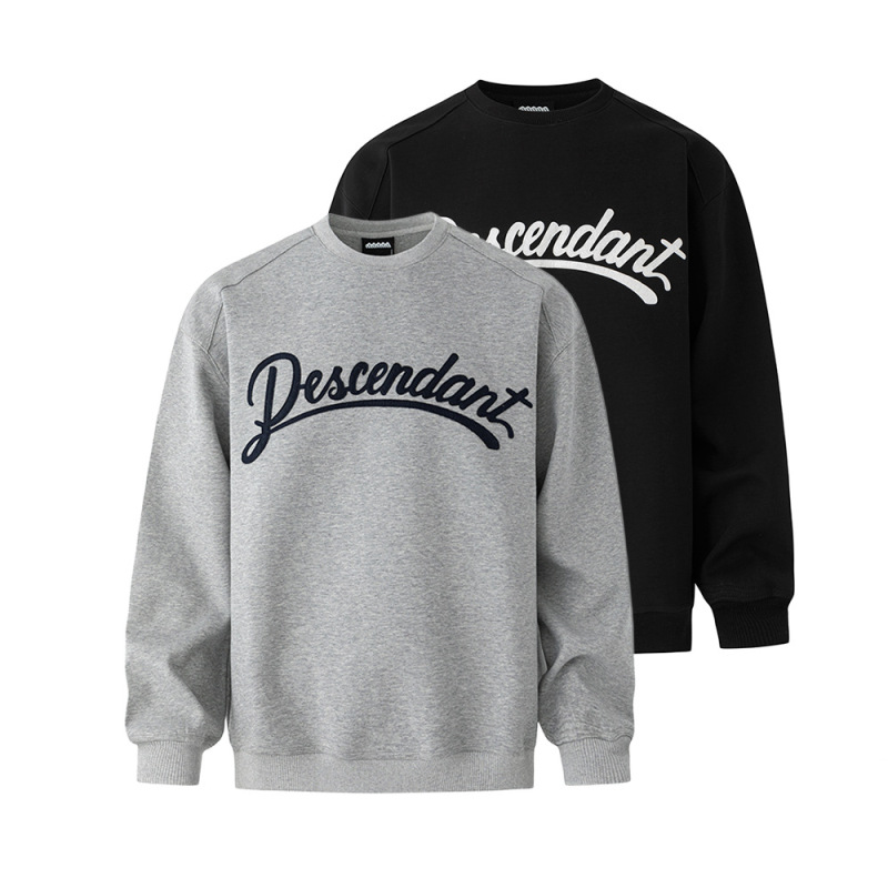 Mr Letter Patch Gray Sweatshirt Men's Korean Casual Sports Pullover Jacket Autum Loose Round Neck Top Mr Letter Patch Gray Sweatshirt Men's Korean Casual Sports Pullover Jacket Autum Loose Round Neck Top