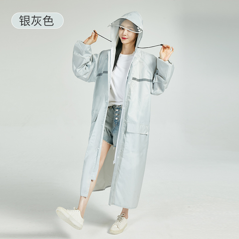 Nuevo chaco de lluvia largo todo el cuerpo a prueba de lluvia tormentosa para hombres y mujeres al aire libre unido para adultos con chaco de lluvia eléctrico