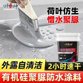 修神聚脲灰橡胶防水堵漏瓦房屋顶防水涂料外露涂刷裂缝灌浆注浆液