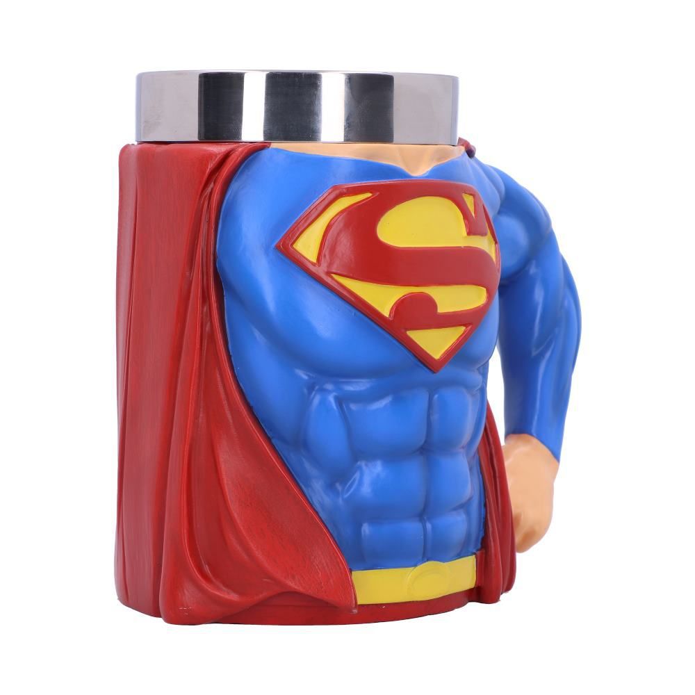 DC Comics superhéroe Superman pecho S Logo marca copa de vino Superman héroe taza Tankard