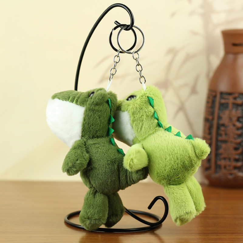 Red de celebridades lindo cocodrilo peluche colgante pequeño dinosaurio bolso llavero muñeca colgante cocodrilo muñeca muñeca
