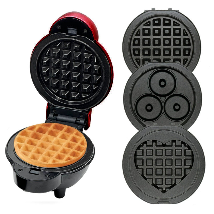 Cross-Border Love Waffle Machine Sandwich Breakfast Machine Household Light Food Machine Toaster Mini Waffle Machine