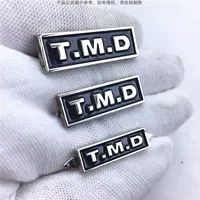 Металлический логотип алюминиевые сумки буквенные таблички шарф знак шелковый шарф железная этикетка TMD торговая марка на заказ