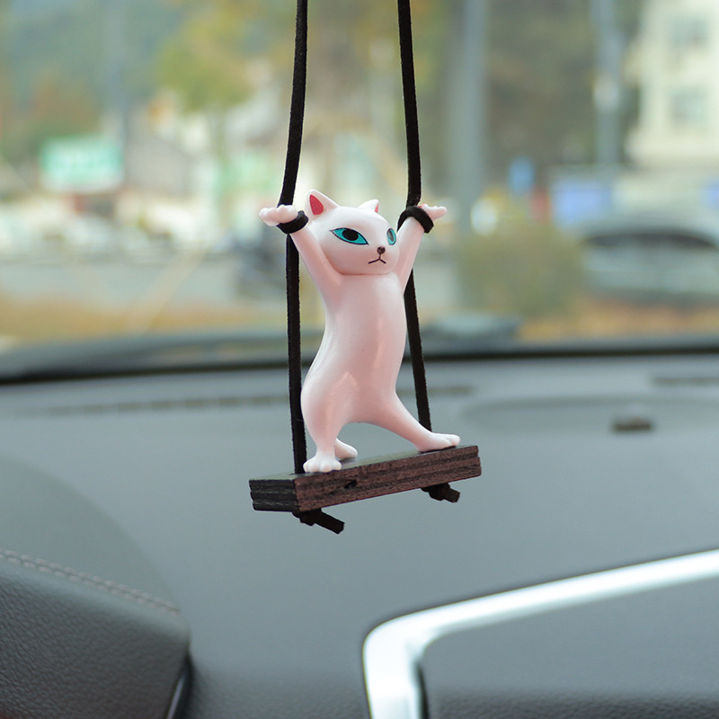 Twisted Waist Cat Car Pendant Car Interior Decoration Supplies Car Pendant Pendant Car Charms Car Supplies Batch