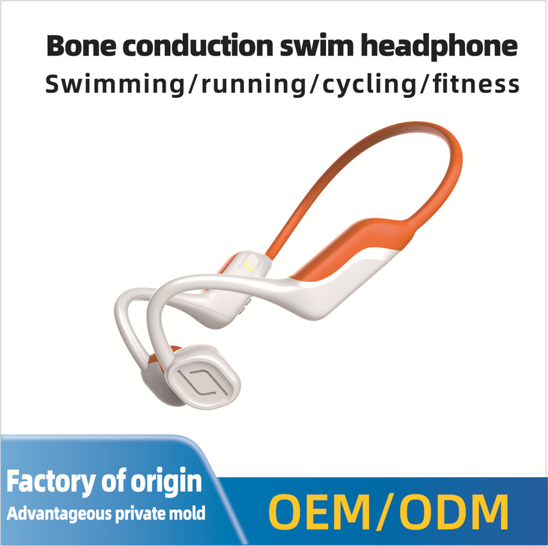 Factory Direct Sales Cross-Border New Flagship Bone Conduction Bluetooth Headset 2025 Sports Swimming Super Waterproof Battery Life