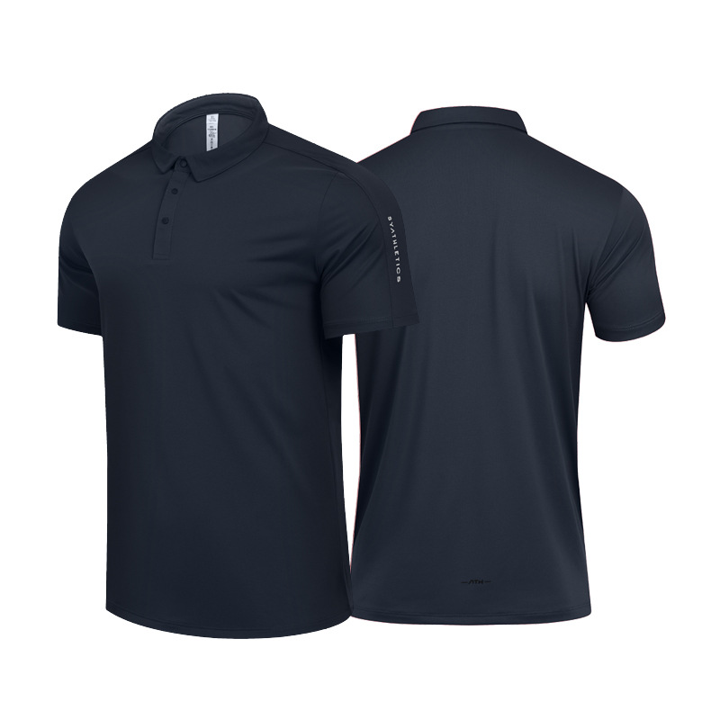 Camisas de polo de verano de hielo secado rápido hombres y mujeres deportes casuales de mangas cortas correr fitness con collar chaqueta de tenis gran chaqueta