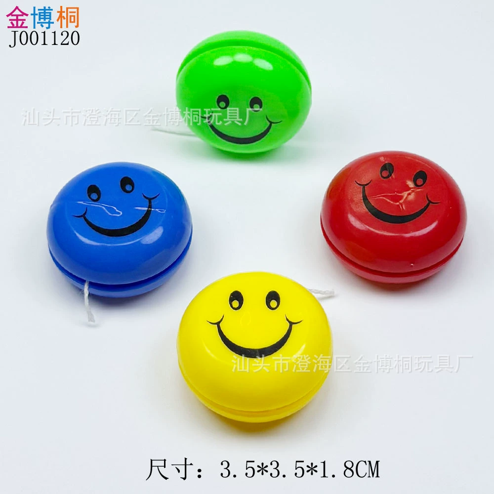 Мини-игрушка йо-йо 3,5 см с изображением смайлика, подарок для детей на праздник, мультяшное йо-йо