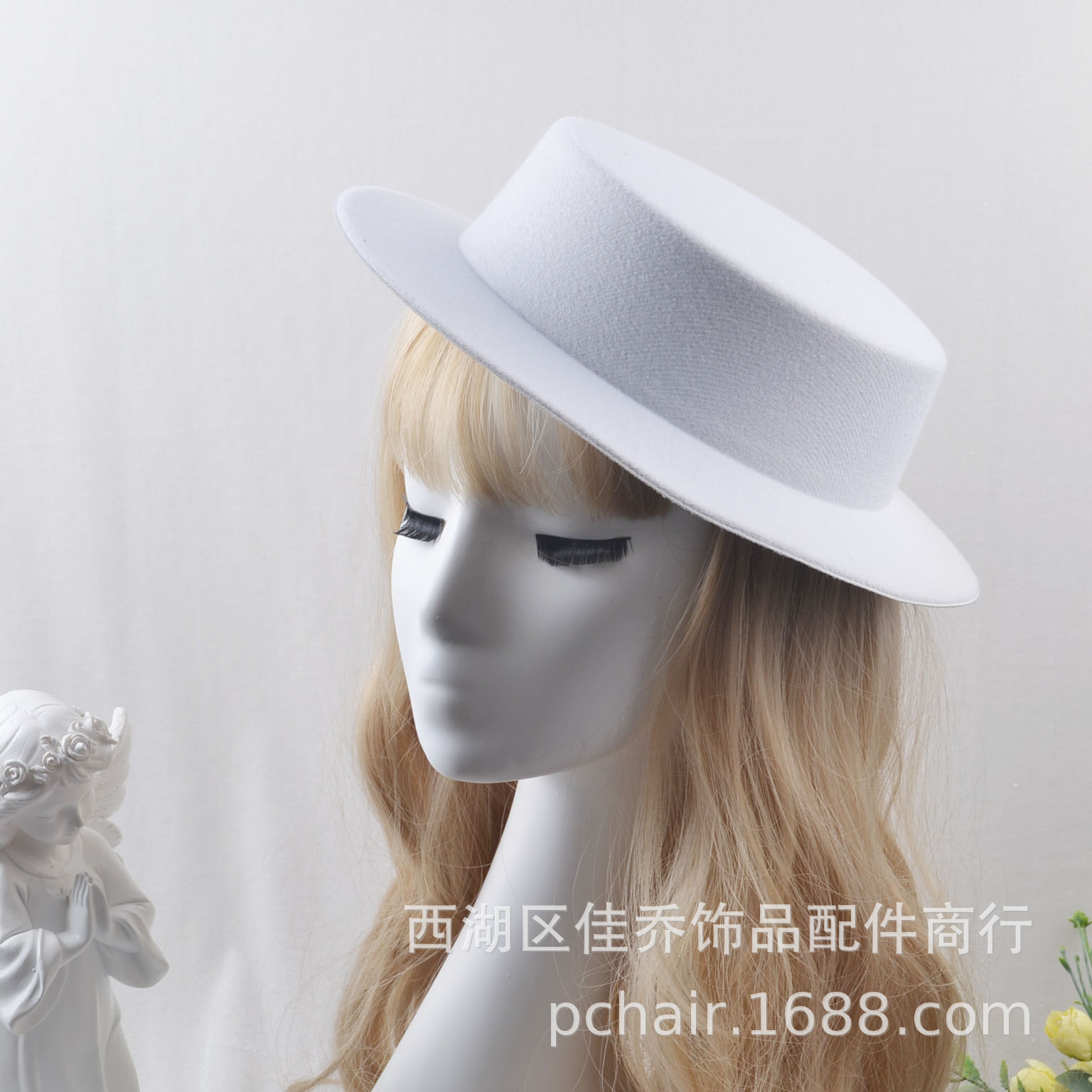 cosplay 表演派对小礼帽 发饰发夹 DIY原帽裸帽光洛丽塔帽坯28cm-阿里巴巴
