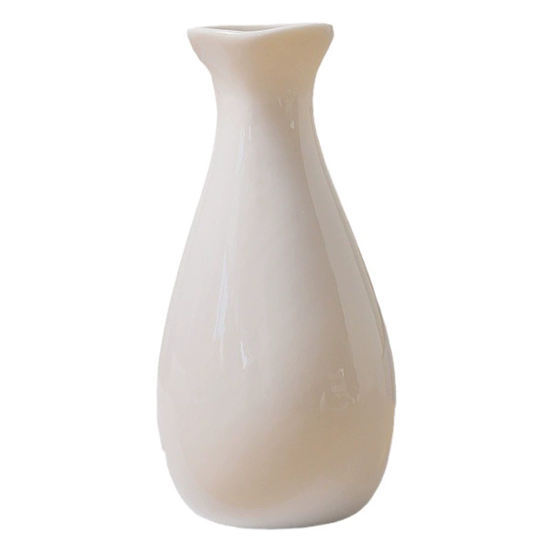 · Белая керамическая Маленькая ваза, свежая Простая Современная Цветочная композиция, поднятые водой цветы, украшения для дома и гостиной