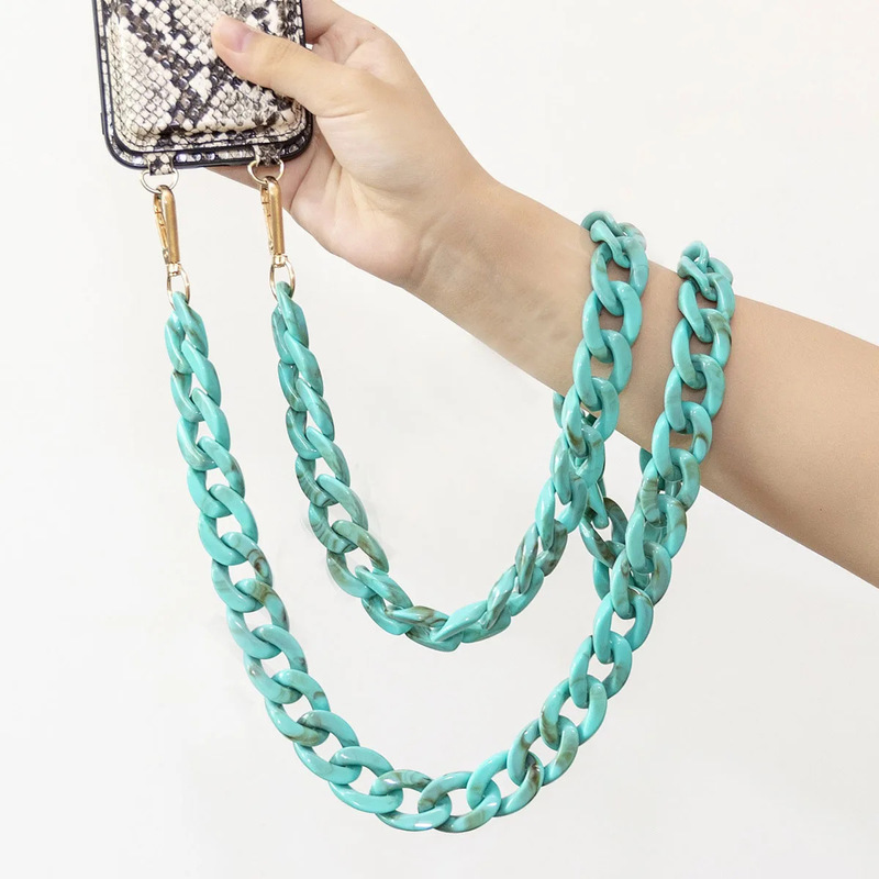 Mobile Phone Case Chain Oblique Cross Wrist Chain Color Pressure Mobile Phone Chain Mobile Phone Case Hanging Chain Lanyard Wholesa