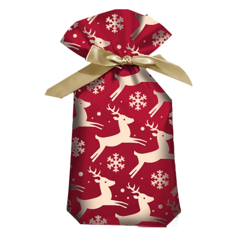 Nuevo original bolsa de embalaje de regalo de Navidad bolsa de cordón de cinta bolsa de fruta segura bolsa de regalo