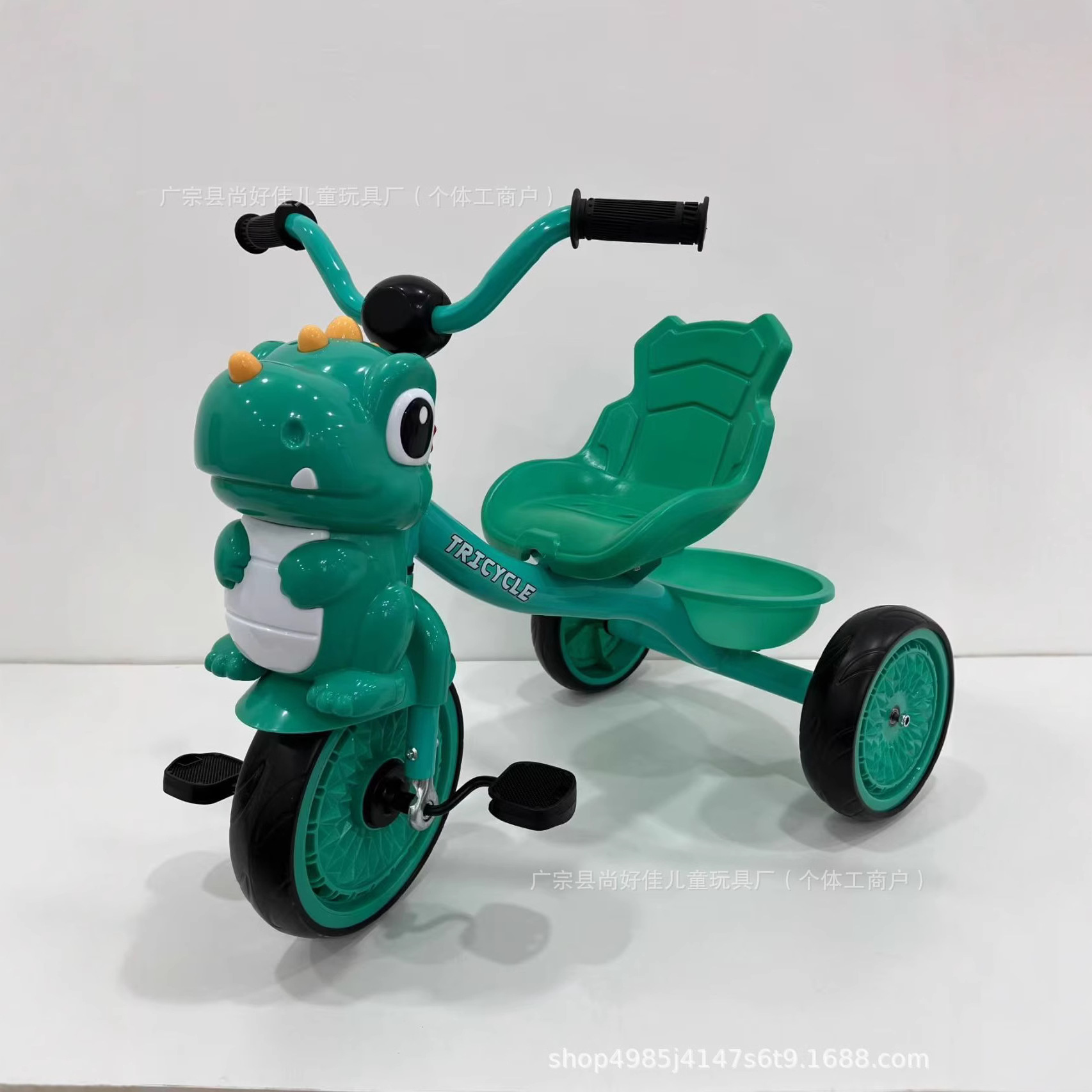 New Dinosaur Kidsren's Tricycle Bicycle for Male and Female Babies 1-3-2-6 Years Old Large Three-Wheel Export Export