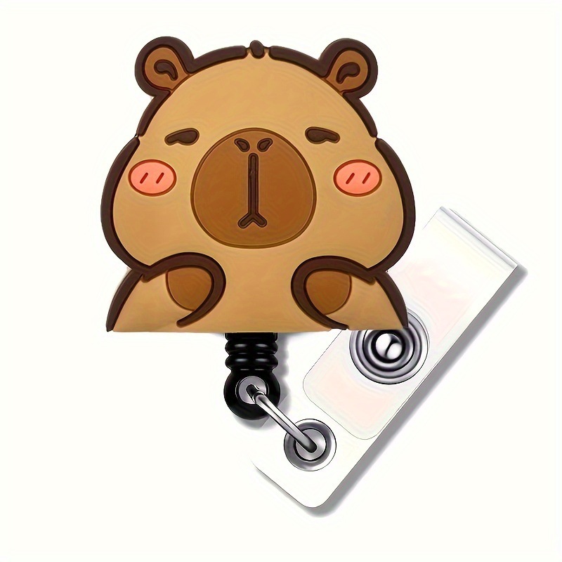 Durable cartoon silicone badge for keys PVC