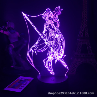 ԭ���Α�Genshin Impact����3DСҹ����led�߲��|���b��̨��