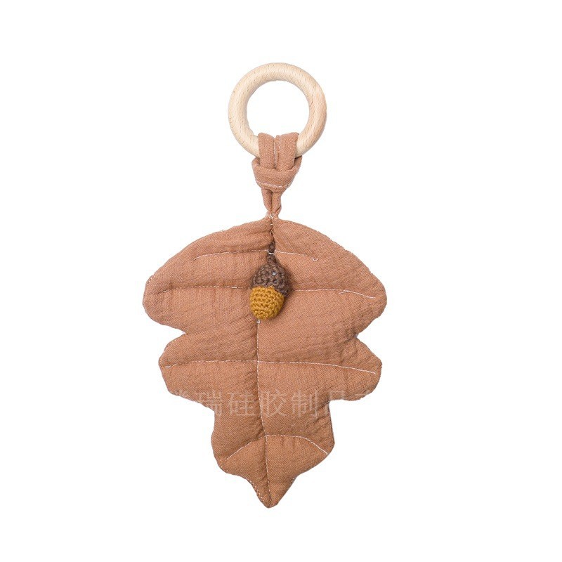 Cruzar la frontera de ganchillo animal sonajero bebé de punto animal muñeca bebé calmante juguete roer crochet juguete