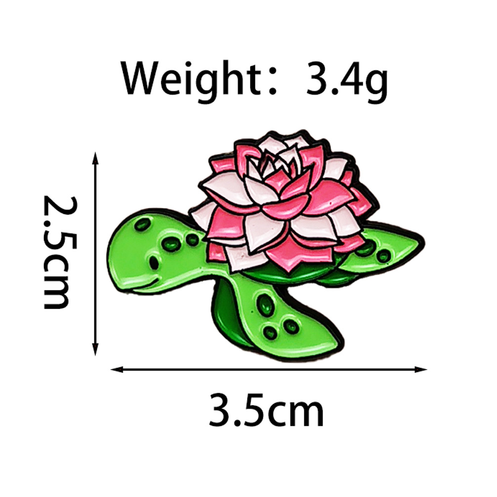 Insignia creativa de animales marinos Dibujos animados linda forma regalo joyería broche transfronterizo ins metal ropa collar