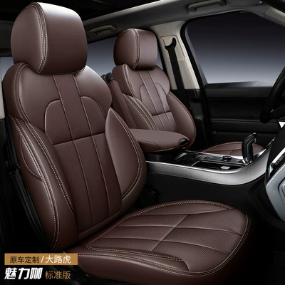 Leather Business Car, Modelə uyğun (Original) oturacaq örtükləri - microfiber-leather-charming-coffee-standard-edition-five-seats