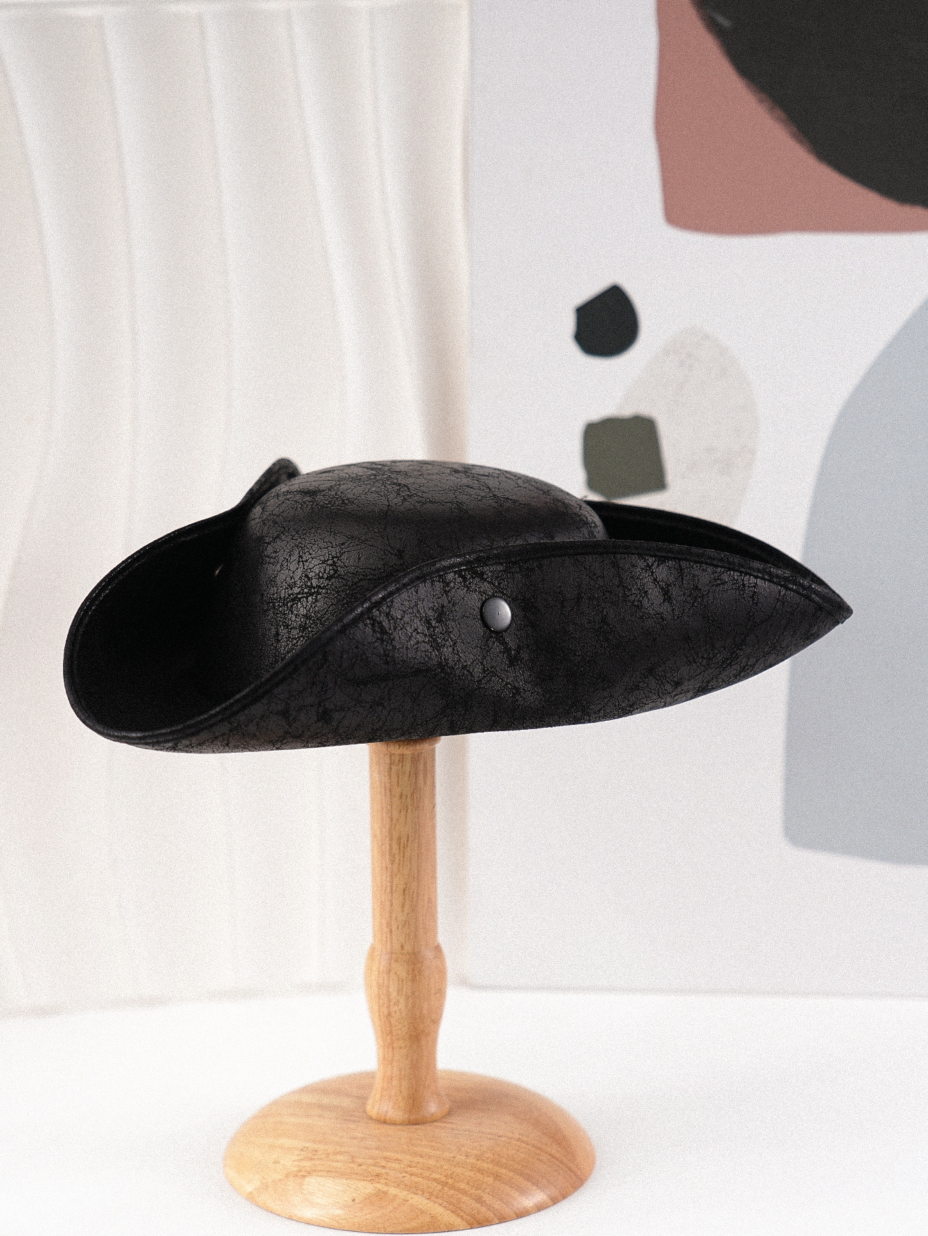 Cappello da festa unisex marrone fantasia pirata cowboy triangolare per ballo di fine anno stile western decorativo_voghion.com