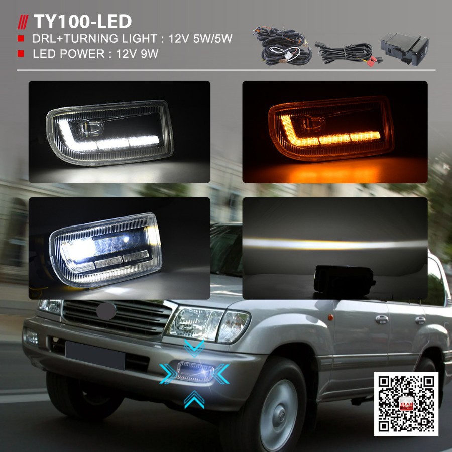 Aplicable a TOYOTA LAND CRUISER FJ100 1998 - 2007 (4700 LAND CRUISER Asamblea de lámpara de niebla
