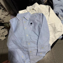 招代理团长~25年外贸原单男童POLO领长袖衬衫中大童百搭洋气衬衣