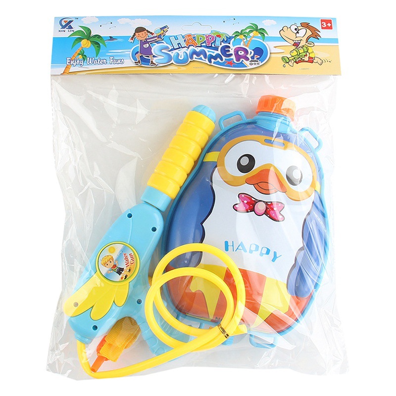 Juguetes de agua de playa para niños mochila de dibujos animados pistola de agua para niños y niñas rociador de agua de verano pistola de agua extraíble de gran capacidad