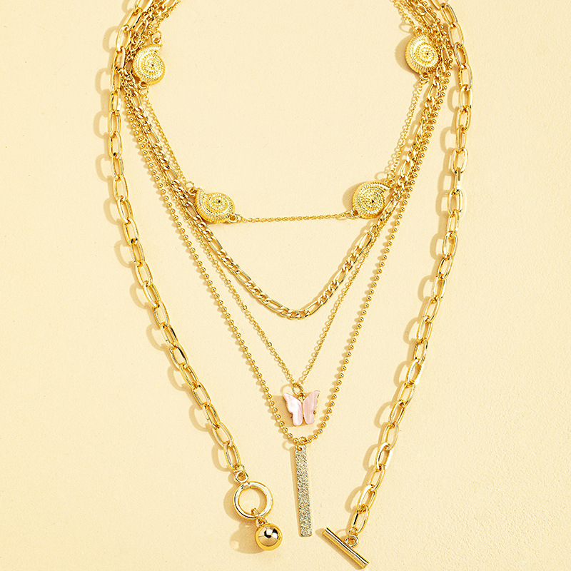Fashion Animal Alloy Plating Layered Necklaces