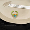 Cartoon monster, cute funny ring for beloved, big eyes