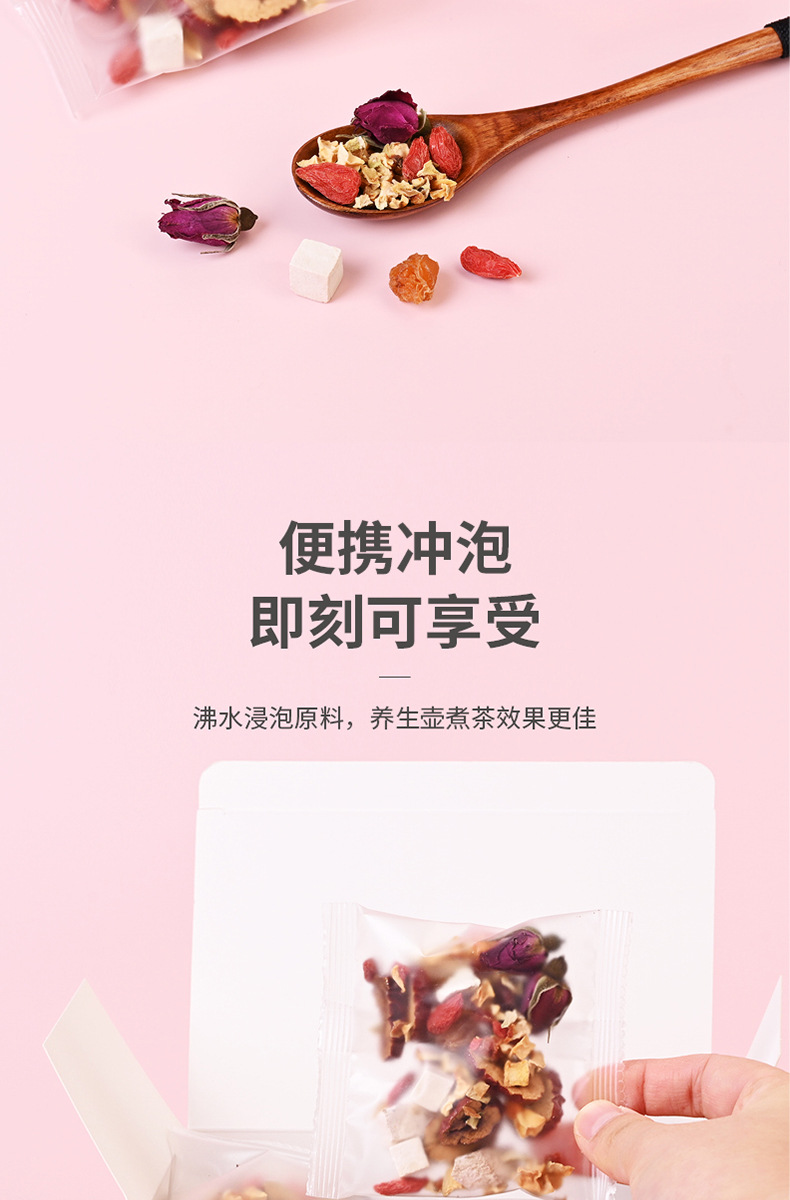 Papaya Kudzu Longan Tea Mugua Gegen Guiyuan Herbal Blend 150g Boxed Tea Bags for Daily Wellness specifications