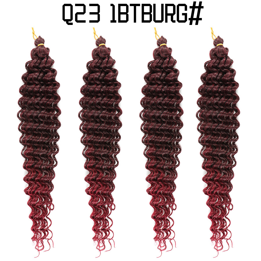 Peluca crochet africana rizada, fibra sintética, venta al por mayor