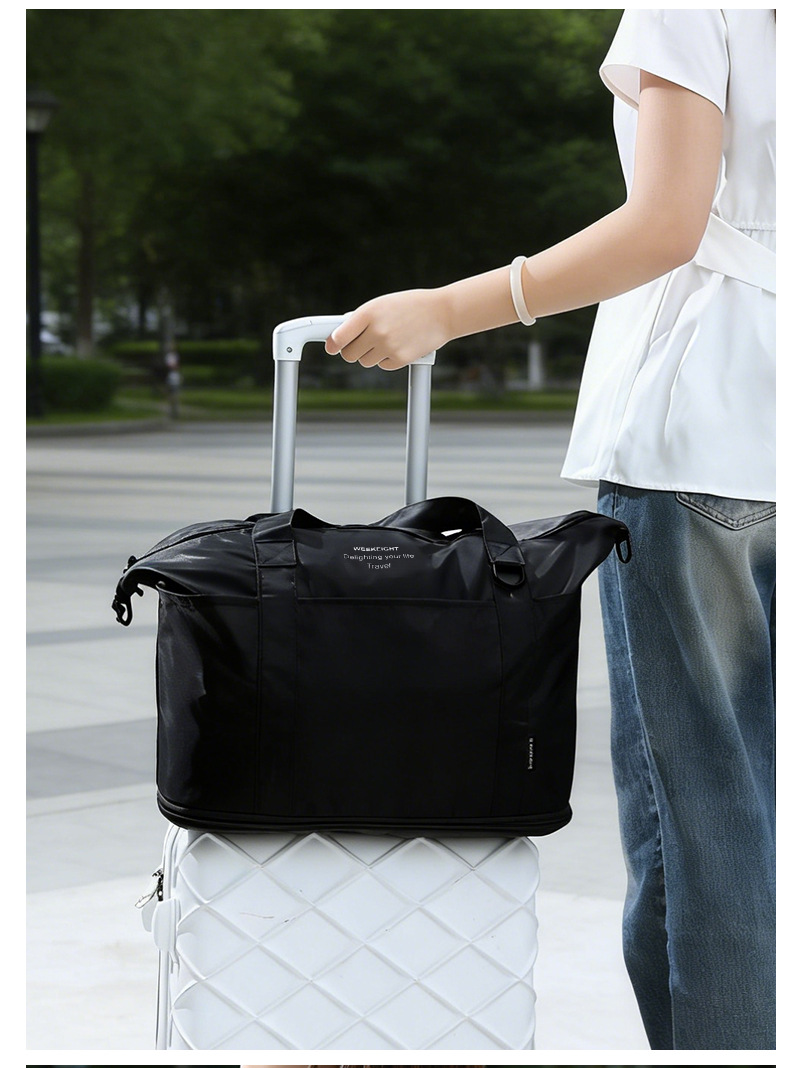 Cross-border Foreign Trade Large-capacity Expandable Trolley Case Luggage Bag Single-shoulder Lightweight Multifunctional Travel Storage Bag