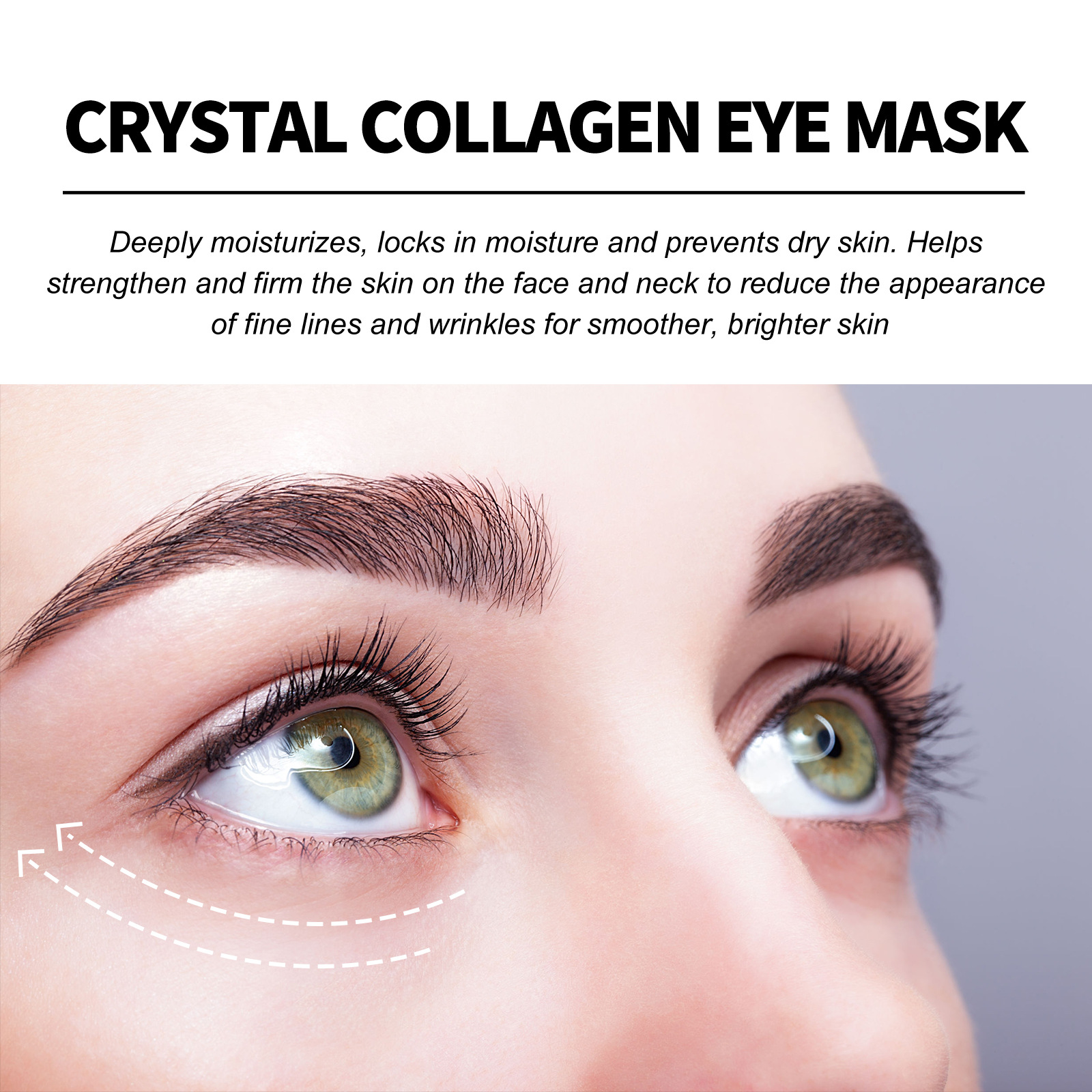 EELHOE Crystal Collagen Eye Mask Verstevigend en liftend oogmasker Hydrateert en hydrateert de huid rond de ogen en vermindert fijne lijntjes_voghion.com