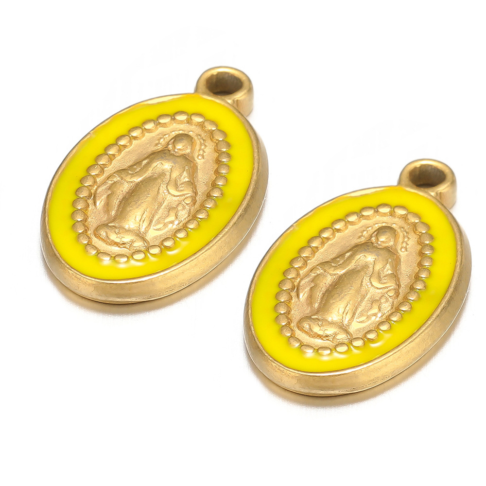 13g Weight Pendant Jewelry Making Type 18*10mm Jewelry Making Size DIY Jewelry Accessories Classification Hole 1~1.9mm Hole Size 5 PCS/Package Quantity 304 Stainless Steel Material Jesus Pattern Polished Finish Enamel Design Casual, Simple Style Style 5 PCS/Package 18*10mm Hole 1~1.9mm 304 Stainless Steel Jesus Polished Pendant 10