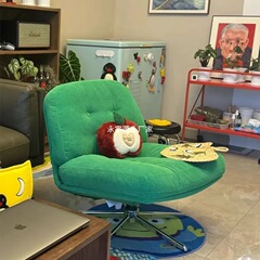 怠惰な小さなソファチェア Dewey Ringer レジャーチェア回転可能なリビングルーム小さなアパートデザイナー中古シングルチェア