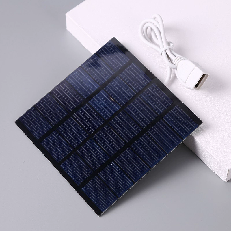 Солнечная зарядка на батарее, зарядное устройство, 5W, 6V, 110×110 мм