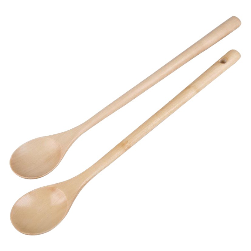 Yfjy simple cuchara de madera de estilo coreano japonés cuchara de mezcla de café de madera maciza miel postre hogar leche cuchara de té al por mayor
