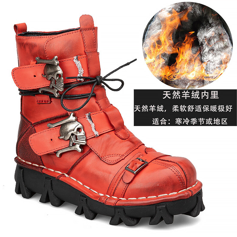 Botas de herramientas americanas, plataforma para hombre, botas cortas retro Ami Kaji, botas Martin de nieve de celebridades netas, botas al aire libre 1809